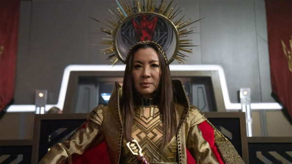 Michelle Yeoh as Emperor Georgiou from Star Trek: Discovery S3 Ep 9