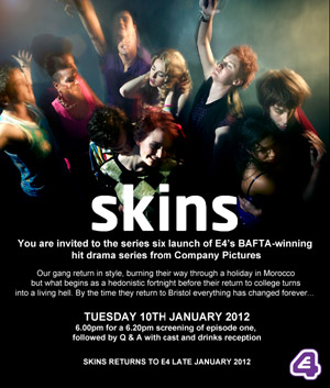 Skins': Series 6 press launch report