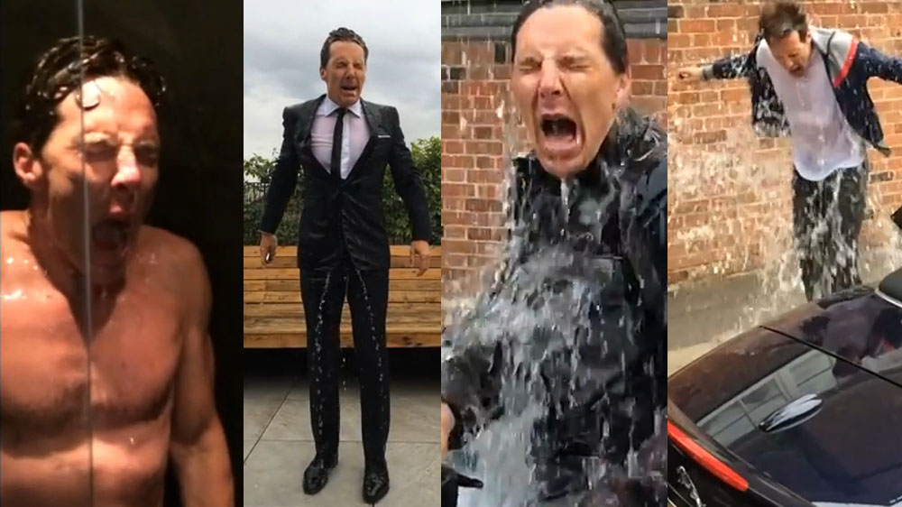 Video Benedict Cumberbatch's ALS Ice Bucket Challenge