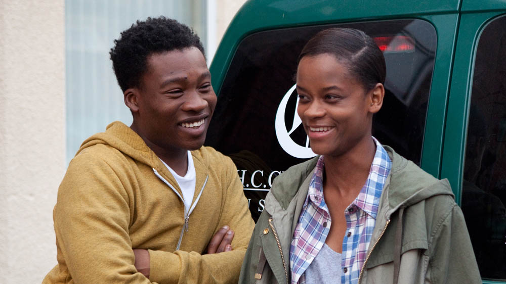 Banana 1 Fisayo Akinade as Dean and Letitia Wright as Scottie