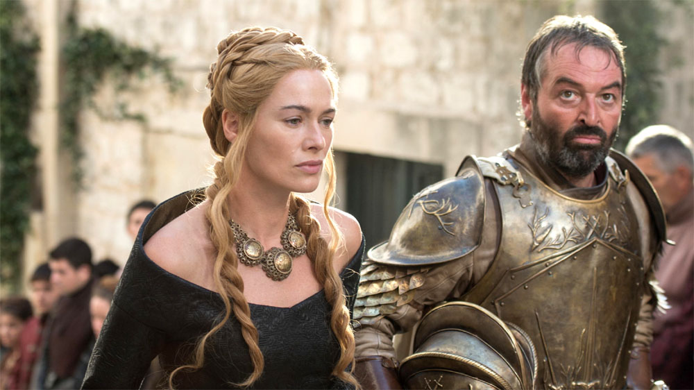 Game of Thrones 5 Cersei Lannister and Meryn Trant