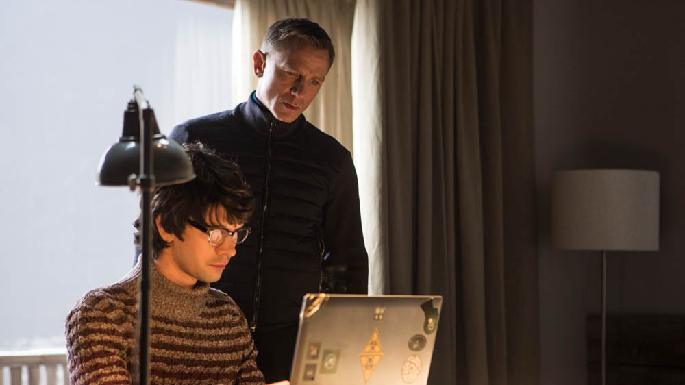 SPECTRE Ben Whishaw and Daniel Craig