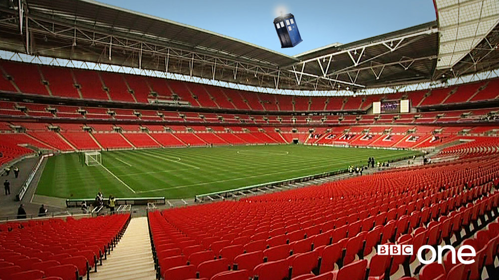 Doctor Who TARDIS stadium football