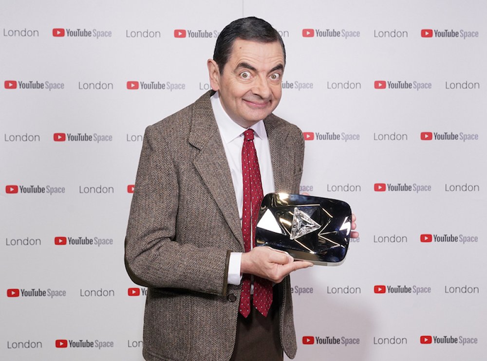 Mr Bean has become a huge YouTube hit, and won some prize or other