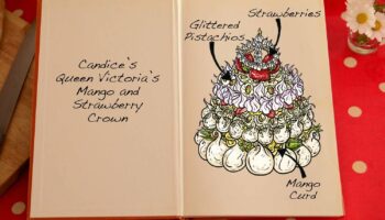 Candice’s-Queen-Victoria’s-Mango-and-Strawberry-Crown Bake Off
