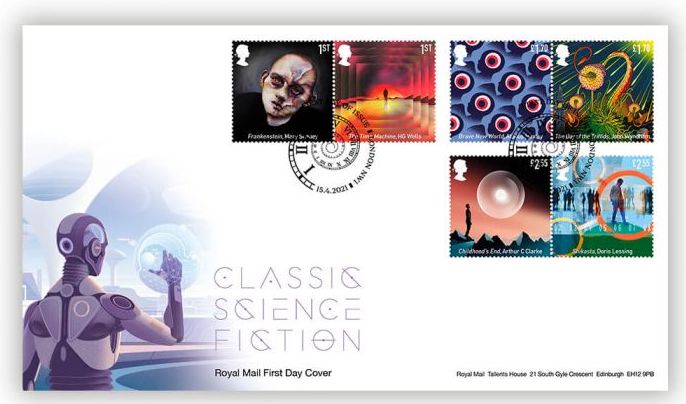 Classic Science Fiction first day cover
