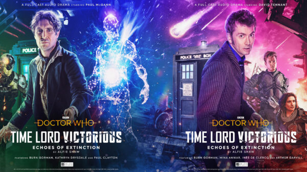 Doctor Who Time Lord Victorious: Echoes of Extinction Vinyl cover art