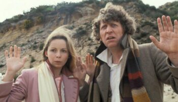 Doctor Who Destiny of the Daleks Lalla Ward Tom Baker