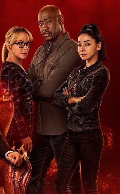 Lucifer season 6 poster Amenadiel, Linda and Ella