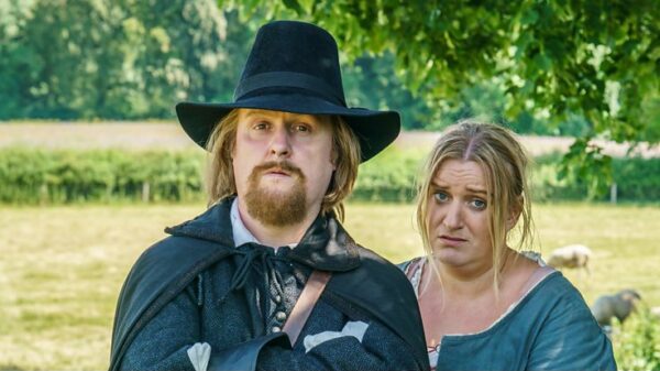 The Witchfinder - Tim Key as Gideon Bannister and Daisy May Cooper as Thomasine Gooch