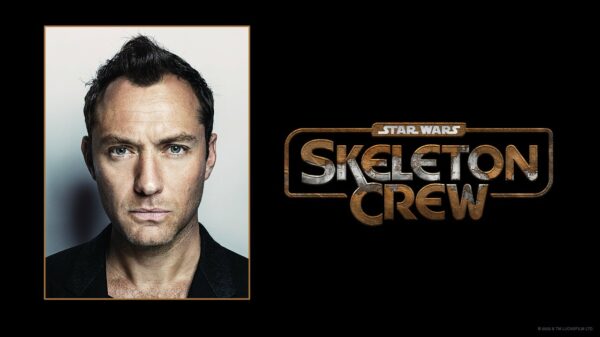 Star Wars: Skeleton Crew logo and Jude Law