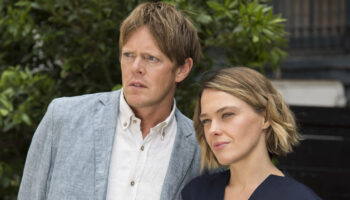 Death in Paradise: Kris Marshall & Sally Bretton