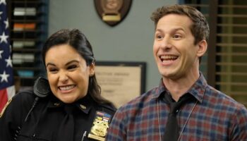 Melissa Fumero and Andy Samberg