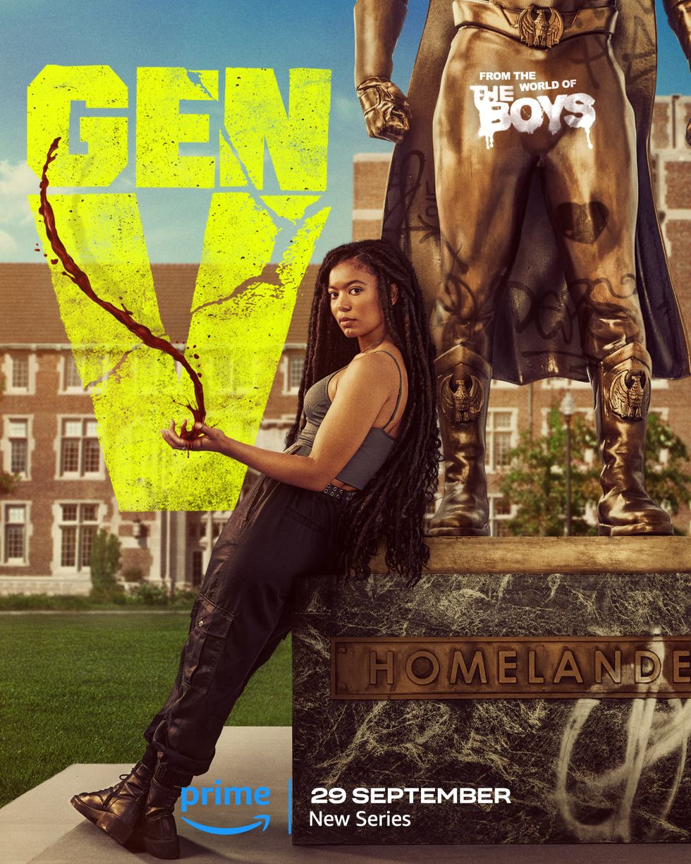 Gen V - launch date poster with Jaz Sinclair as Marie