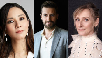 Red Eye cast - Jing Lusi, Richard Armitage & Lesley Sharp