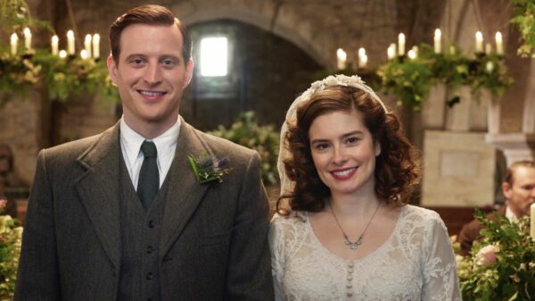 All Creatures Great and Small - James (Nicholas Ralph) & Helen (Rachel Shenton) at their wedding