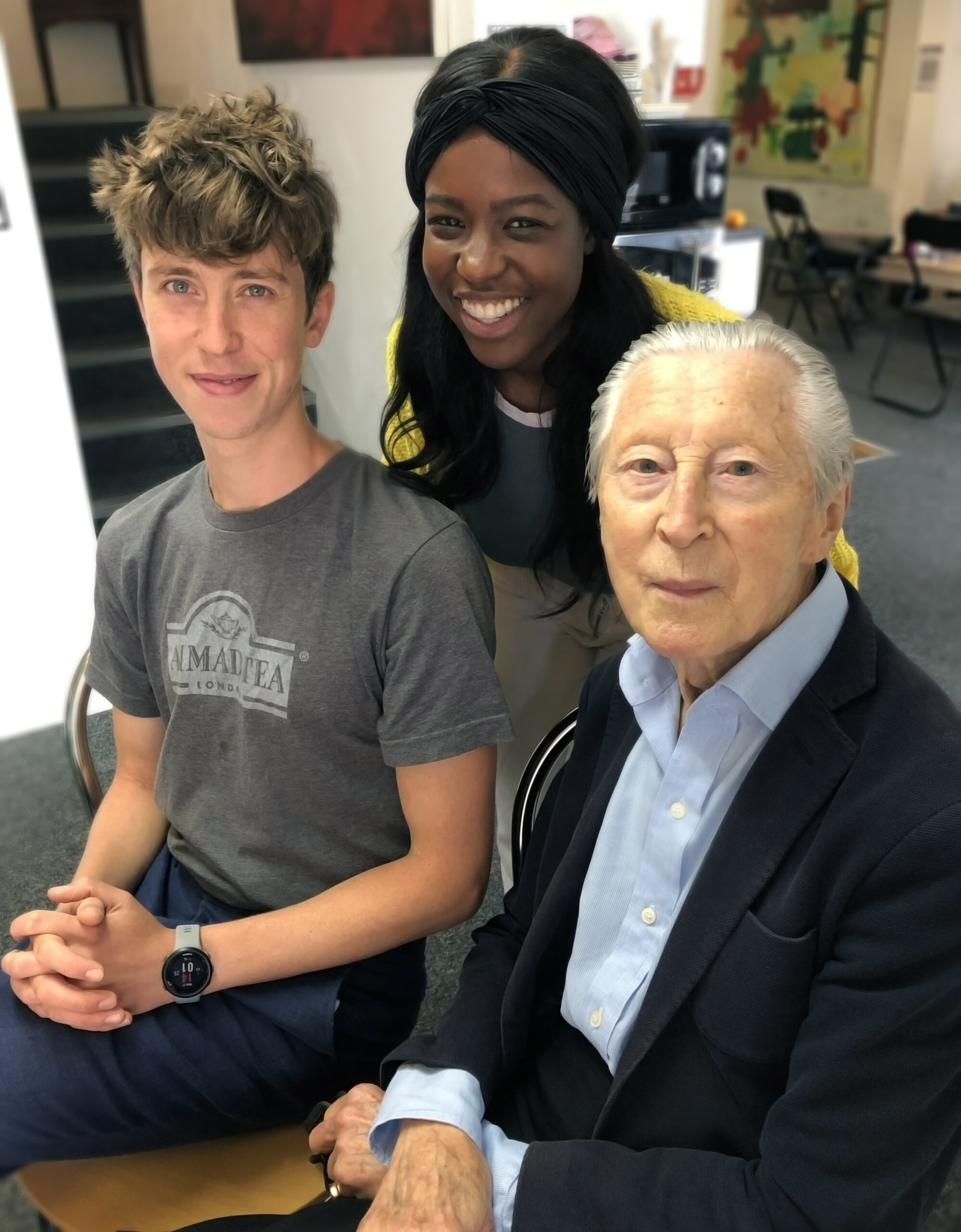 Angus Imrie, Gabrielle Brooks and Murray Melvin