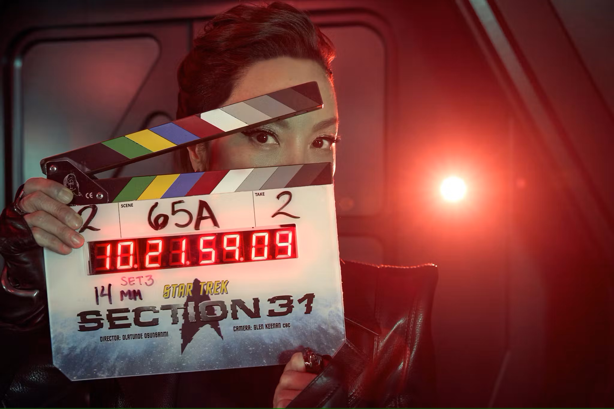 Star Trek: Section 31 - Michelle Yeoh with clapperboard