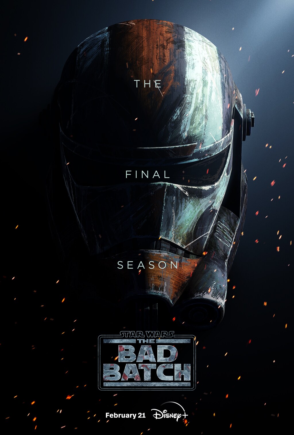 The Bad Batch season 3 date announcement poster (Wednesday, February 21st, 2024)