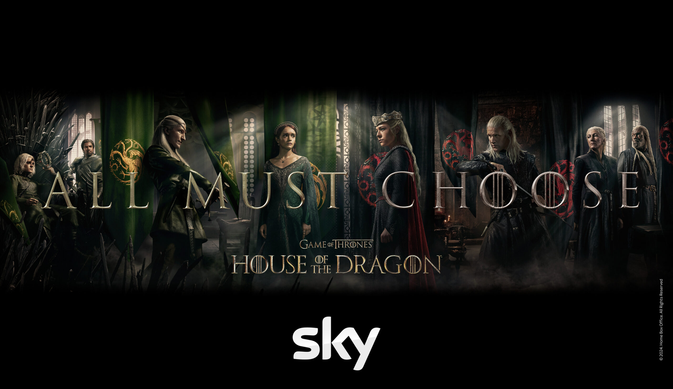 House of the Dragon Season 2 banner: All Must Choose