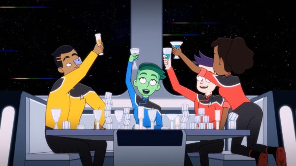 Star Trek: Lower Decks - Rutherford, Tendi, Boimler & Mariner raise a toast