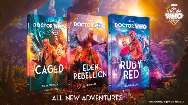 Cover reveal of the Fifteenth Doctor novels