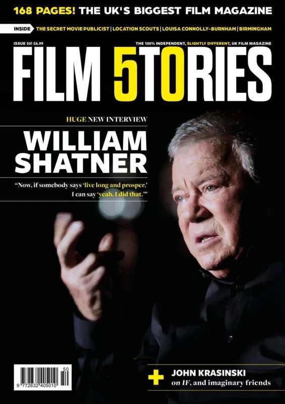 Film Stories Issue 50 cover - William Shatner