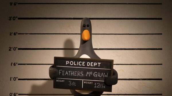 Feathers McGraw - the villainous penguin from Wallace & Gromit