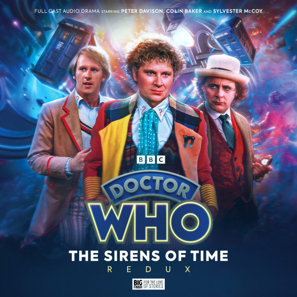 Cover art for the 2024 version of Doctor Who - The Sirens of Time