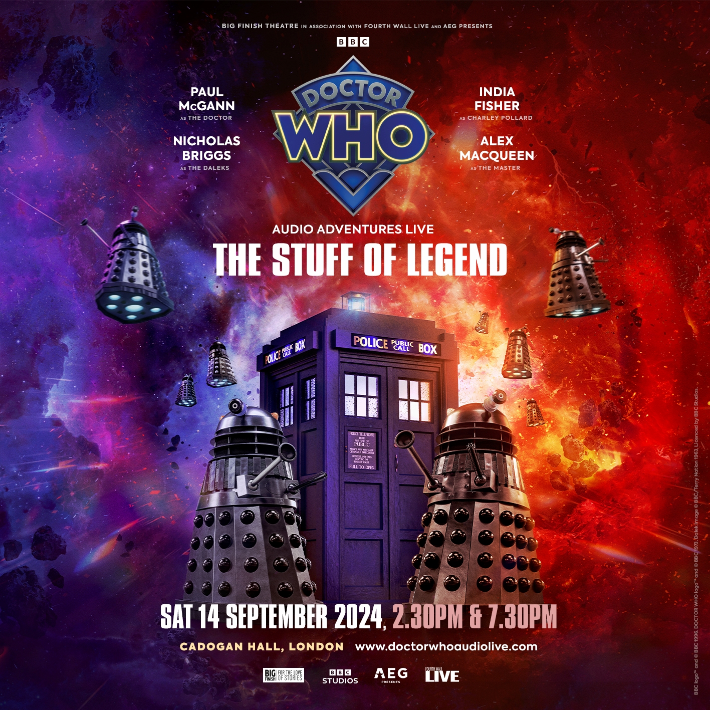 Poster advertsing Doctor Who - The Stuff of Legend Live event
