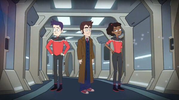 Doctor Who Star Trek game crossover: Brad Boimler, the 10th Doctor and Beckett Mariner