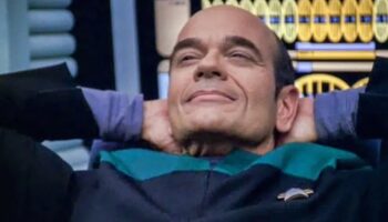 Robert Picardo as the Emergency Medical Hologram "The Doctor" on Star Trek: Voyager