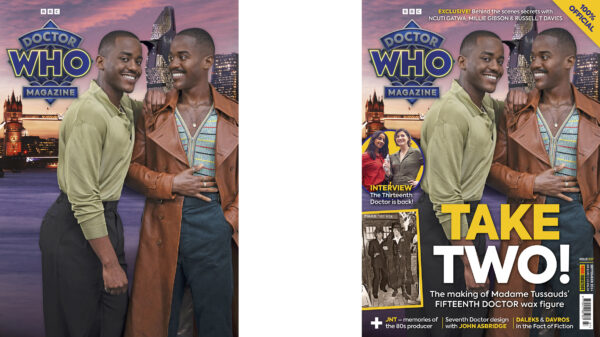 Doctor Who Magazine 607 textless and standard covers