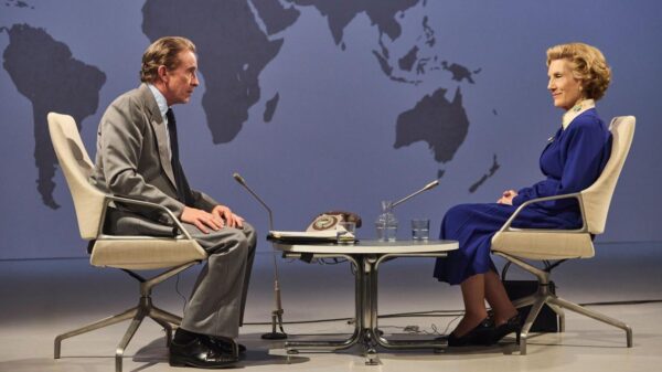 Steve Coogan as Brian Walden interviewing Margaret Thatcher (Harriet Walter)