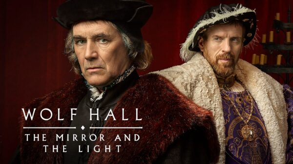 Wolf Hall:The Mirror and the Light - Thomas Cromwell (Mark Rylance) and King Henry VIII (Damian Lewis)