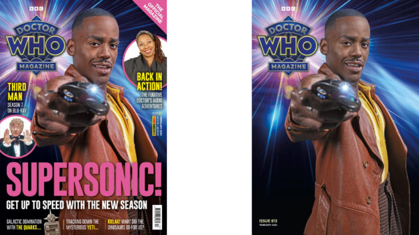 Doctor Who Magazine 2025 covers - main and textless variants