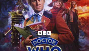 The Sixth Doctor and Iris Wildthyme reunited on the cover art for The Cosmos and Mrs Clarke