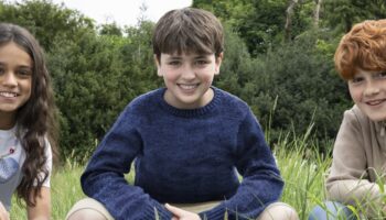 Harry Potter TV series leads Arabella Stanton (Hermoine), Dominic McLaughlin (Harry) and Alastair Stout (Ron)