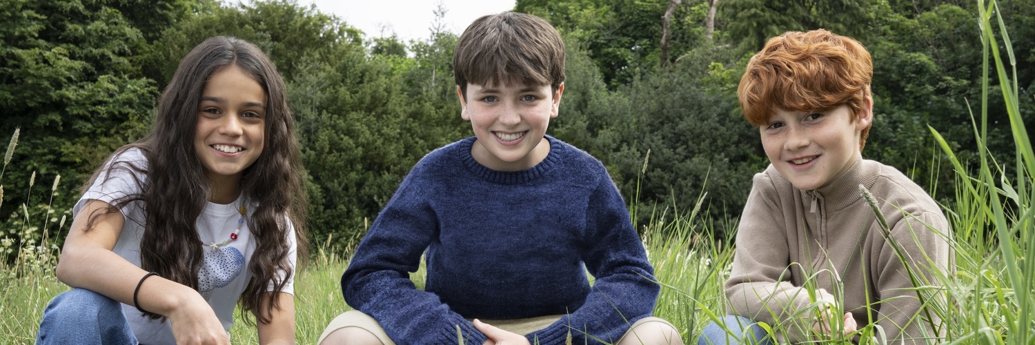 Harry Potter TV series leads Arabella Stanton (Hermoine), Dominic McLaughlin (Harry) and Alastair Stout (Ron)