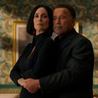 FUBAR season 2 Carrie-Anne Moss and Arnold Schwarzenegger