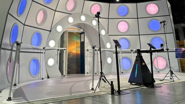 Doctor Who: The Fifteenth Doctor's TARDIS exhibit at the Black Archive exhibit for the San Diego Comic Con 2025