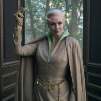 Gwendoline Christie returns as Principal Weems in Wednesday