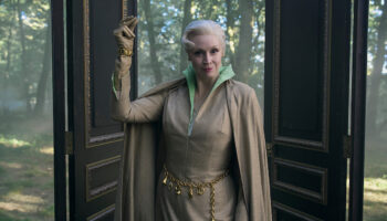 Gwendoline Christie returns as Principal Weems in Wednesday