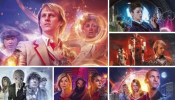 Big Finish Doctor Who 2025 collage of covers