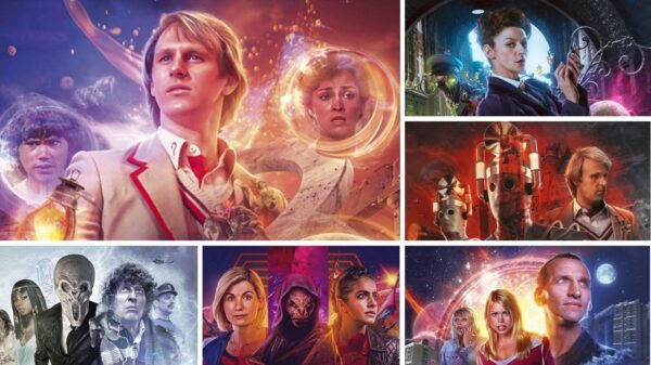 Big Finish Doctor Who 2025 collage of covers