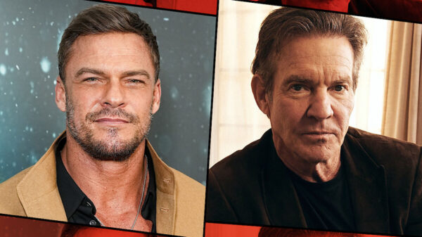 Alan Ritchson and Dennis Quaid, stars of War Machine