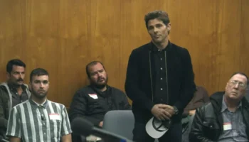 James Marsden and the cast of Jury Duty