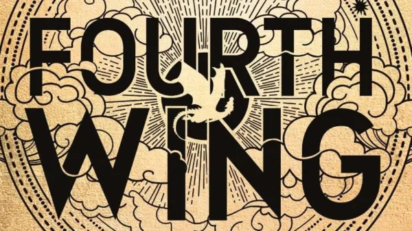 Cover art of the Fourth Wing book's title