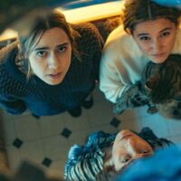 Josie (Kat Sadler), Billie (Lizzie Davidson) and Deb (Louise Brealey) in a still from Such Brave Girls