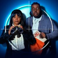 Dom (Gbemisola Ikumelo) and Kay (Hammed Animashaun) in a promotional still for Black Ops